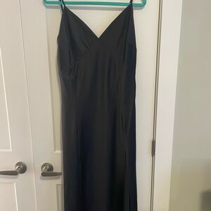 Dynamite Black Satin Dress